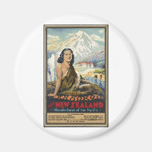 Vintage Travel Poster Ad Retro Prints Refrigerator Magnets