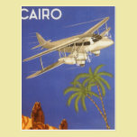 Vintage Travel Poster Cairo Egypt Africa Aeroplane postcards