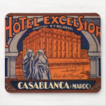 Vintage Travel Poster, Casablanca, Morocco, Africa Mouse Pad