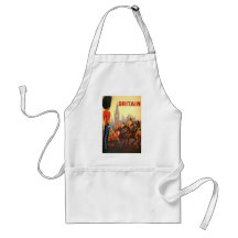 Vintage Travel Poster, Great Britain, England Apron