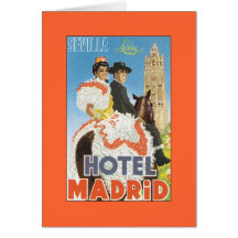 Vintage Travel Poster Greeting Cards
