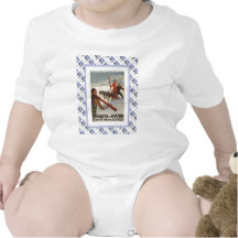 Vintage travel poster, Winter sports Baby Bodysuit