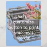 Vintage Typewriter 1 Full Color Flyer