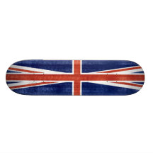Vintage United Kingdom Flag - Skateboard