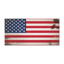 Vintage USA Flag Canvas Prints