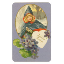 Vintage Valentine Flexible Magnets