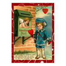 Vintage Valentine Love Notes Business Card