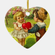 Vintage Valentine Ornament