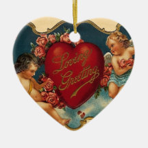Vintage Valentine Ornament