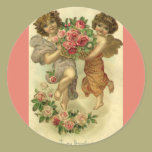 Vintage Valentine's Day Victorian Angels Roses stickers