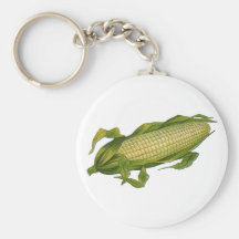 Vintage Vegetables; Corn on the Cob Keychains