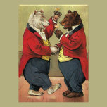 Vintage Victorian Dancing Bears Save the Date invitations