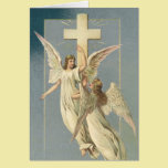 Vintage Victorian Easter Angels with a Cross cards