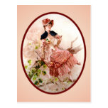 Vintage Victorian Lady Postcard