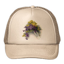 Vintage Violet Bouquet Hats