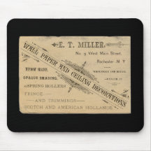 Vintage Wall Paper Ad Rochester N. Y. Mousepad