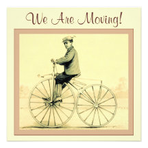Vintage ~ We Are Moving! Custom Announcement