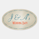 Vintage Wedding Sticker