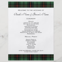 Vintage Wedding, Tartan Davidson Modern Pattern Full Colour Flyer