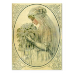 Vintage Wedding, Victorian Bride Bridal Portrait Post Cards