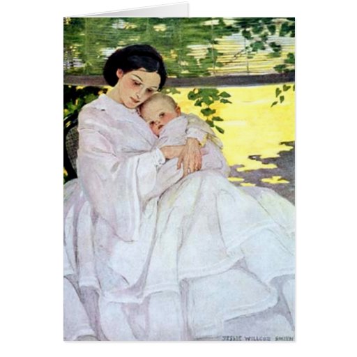 Vintage Willcox Mother & Baby - Card