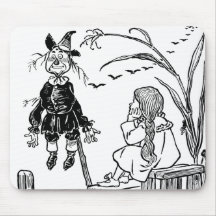 Vintage Wizard of Oz; Dorothy Toto Meet Scarecrow Mousepad