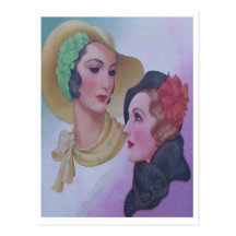 Vintage Women 1932 Post Cards