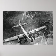 vintage world war 2 bomber Poster
