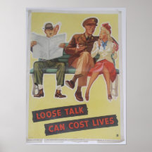 Vintage World War II poster.