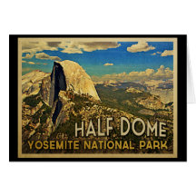 Vintage Yosemite Half Dome Cards