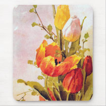 VintageTulips Mousepad mousepads