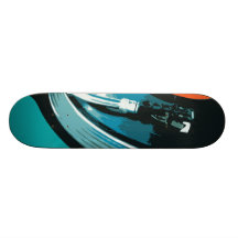 Vinyl Music Turntable Custom Skateboard