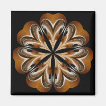 Viola F-hole Mandala Fridge Magnet