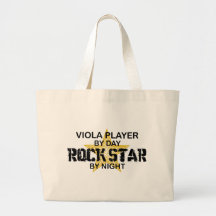 Viola Rock Star by Night Tote Bags