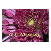 Violet Chrysanthemum Customisable Card