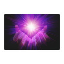 Violet energy healing canvas by healer AF Gallery Wrap Canvas