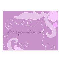 Violet floral business card
