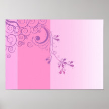 Violet floral wedding gift print