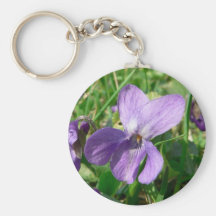 Violet Flower Key Chains