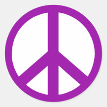 Violet Peace Stickers