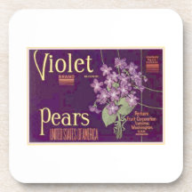 Violet Pears Coaster