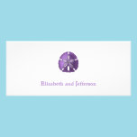 Violet Sand Dollar Modern Wedding Invitation invitations