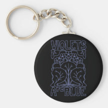 Violets Are Blue Keychain