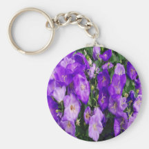 Violets in Bloom Keychain
