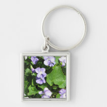 Violets Keychain