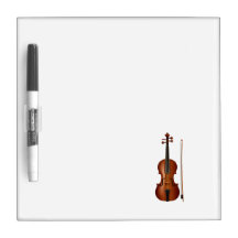 VIolin and bow realistic graphic Dry Erase Boards