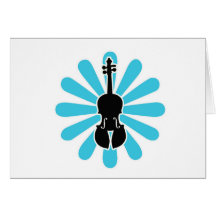 Violin Daisy Notecards