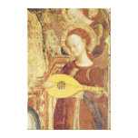 Virgin and Child Enthroned with six angels Gallery Wrap Canvas