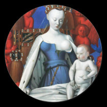 Virgin and Child surrounded by Angels - Fouquet stickers