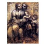 Virgin and Child with St. Anne sketch Post Card